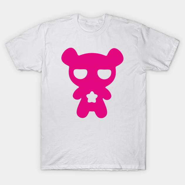 Magenta Lazy Bear (Cute and Pink) T-Shirt-TOZ